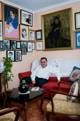 J. Brotóns en su casa. Foto: Jesús Maroto, 2018.